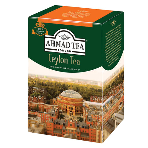 Чай листовой AHMAD &quot;Ceylon Tea OP&quot; черный цейлонский крупнолистовой 200 г, 1289-012  620211