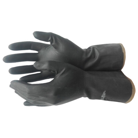 Перчатки резиновые технические кислотощелочестойкие КЩС Тип-2, АЗРИ, размер 8, М (средний), К20Щ20 607904