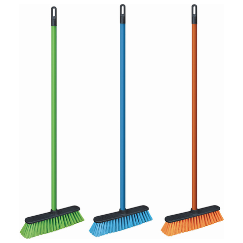 Щетка для уборки с черенком 110 см, ширина 31 см, щетина 7 см, пластиковая, еврорезьба, YORK &quot;Centi&quot;, 51030  604586/260612