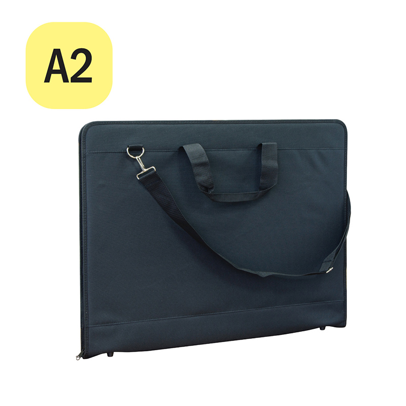 Папка художника А2 ArtSpace, черный, ткань, на молнии  241280