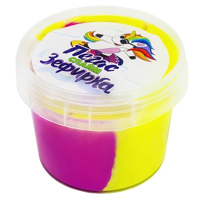Слайм &quot;Зефирка&quot;, цвет желтый и ежевика, 100 гр. 9284440