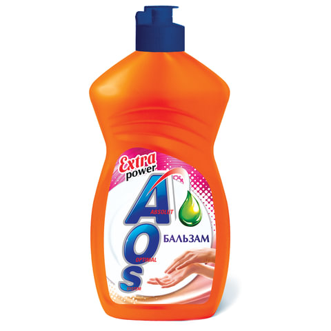 Средство для мытья посуды 450 мл, AOS "Бальзам", 1110-3 /605055/263363