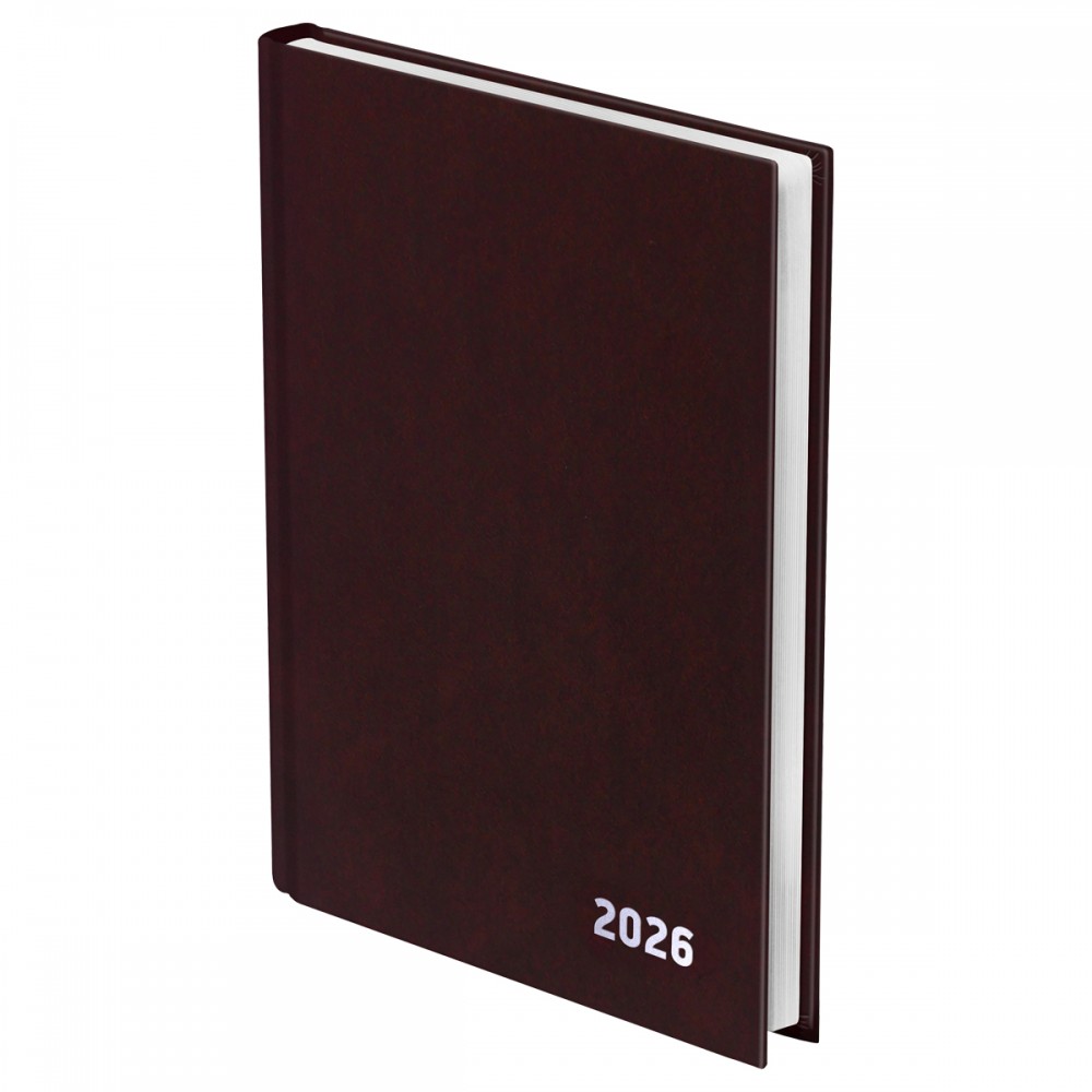Ежедневник датированный 2026г., А5, 168л., бумвинил, BG, коричневый 381300 ЕД5тБВ_09840