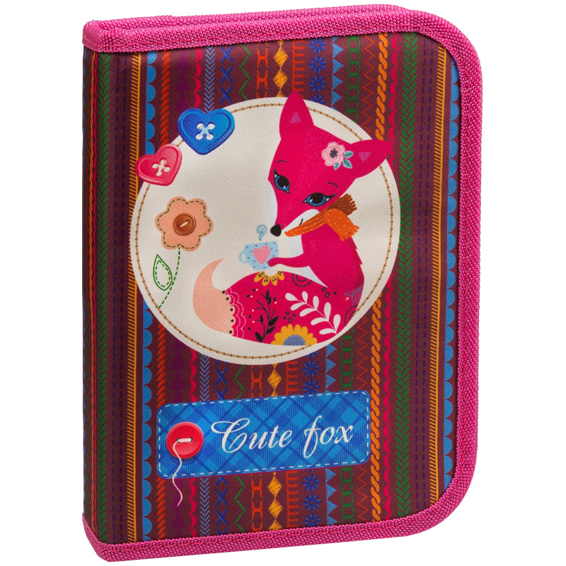 Пенал 1 отделение, 200*140*40 Berlingo &quot;Foxy&quot;, полиэстер 279042/PK05820