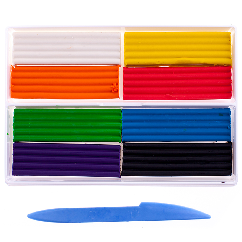 Пластилин 8 цветов, &quot;Классика&quot; 160г, со стеком, картон, 12С 867-08, 060416