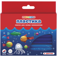 Набор пластики для лепки Цветик, 08цветов, 160г, картон 203732