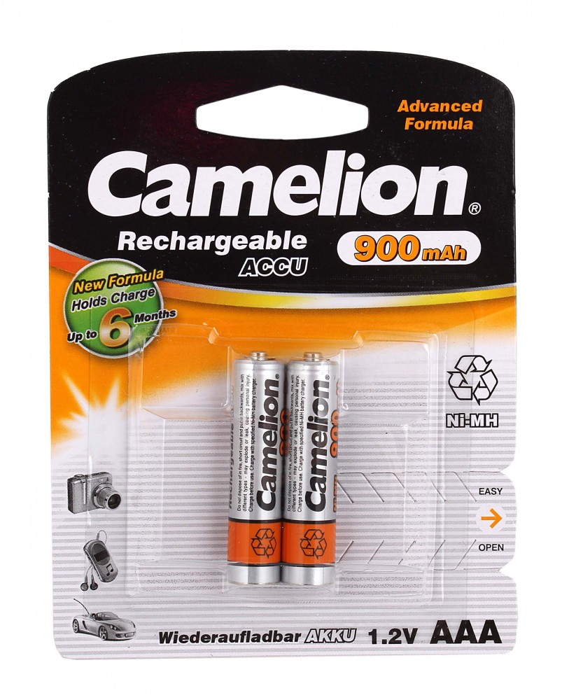 Аккумулятор Camelion R03 900mah NIMH BL2 (цена за 1 шт.)