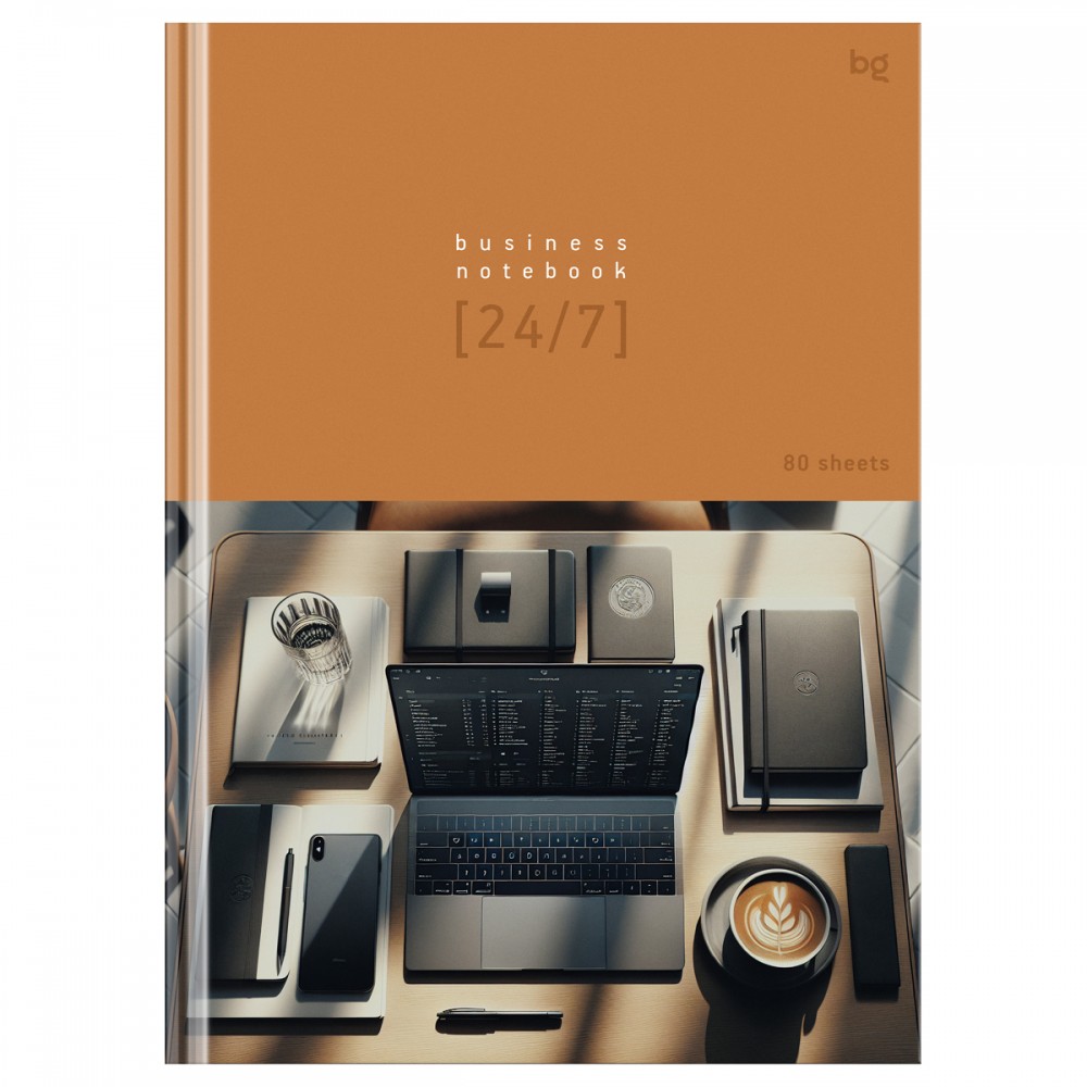 Бизнес-блокнот А4, 80л., BG &quot;Офисный стиль&quot;, глянцевая ламинация 375914  ББ4т80_лг 64113