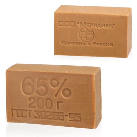 Мыло хозяйственное 65%, 200 г,без упаковки, 602370/153474/607638