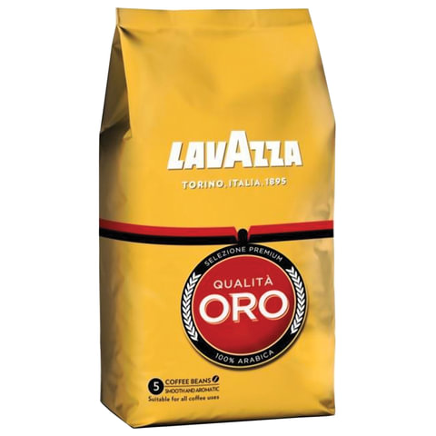 Кофе в зернах LAVAZZA (Лавацца) &quot;Qualita Oro&quot;, натуральный, 1000 г, вакуумная упаковка, 2056 / 620171
