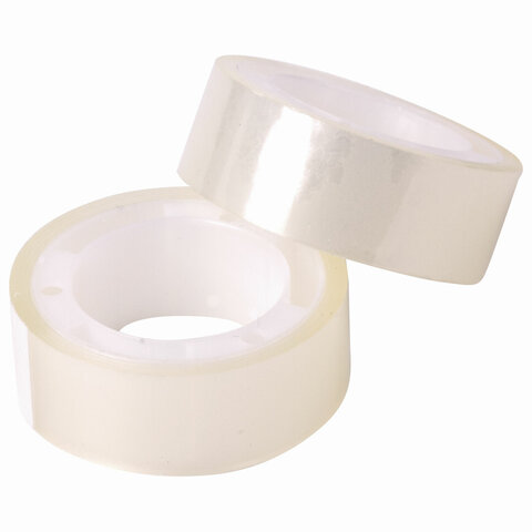 Клейкие ленты 19 мм*33 м канцелярские BRAUBERG, прозрачные, 223125 (цена 1 штуки)