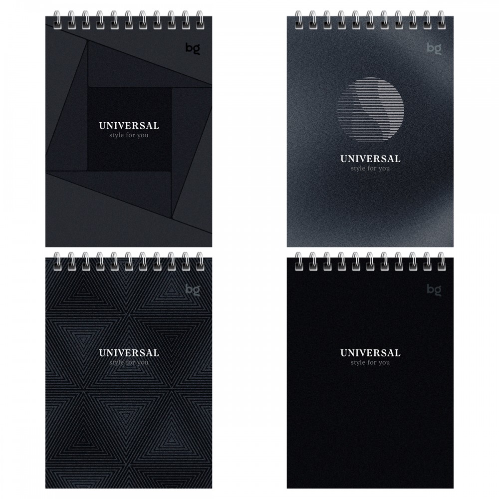 Блокнот А6 40л. на гребне BG &quot;Монохром&quot; 366703  Б6гр40 58697