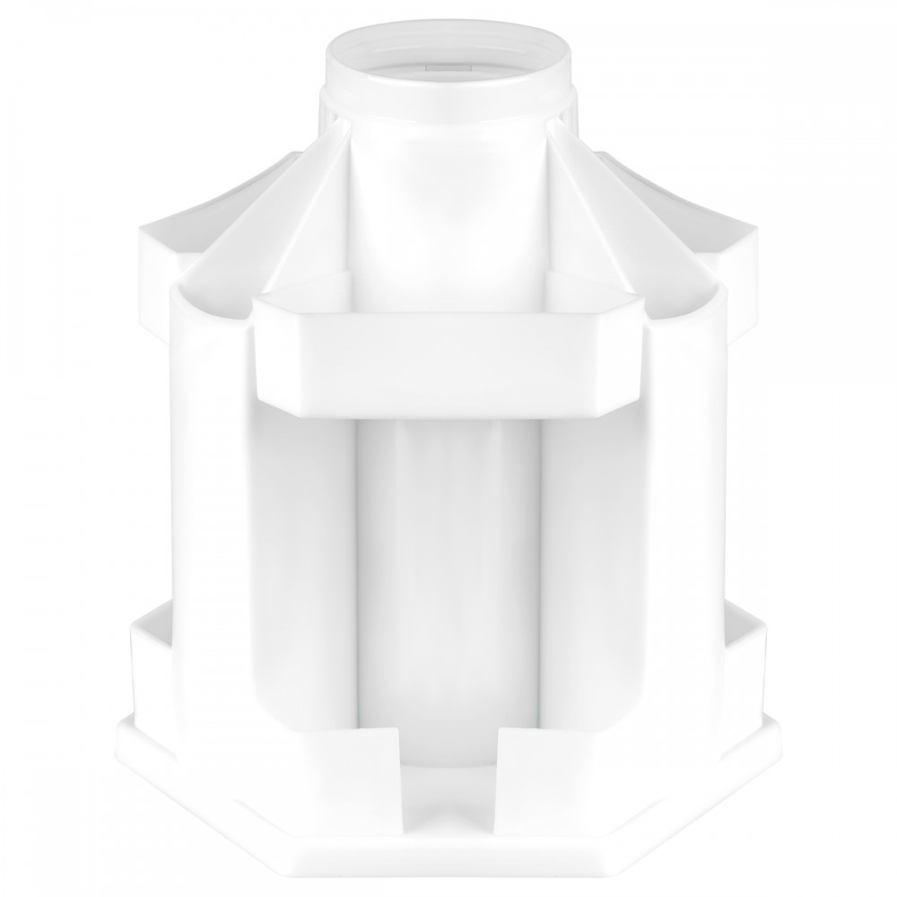 Настольная подставка СТАММ &quot;Maxi Desk&quot;, пластиковая, вращающаяся, белая 367561 ОР-31560