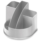 Подставка-органайзер СТАММ &quot;Авангард&quot;, 132х122х108 мм, 5 отделений, серая, ОР51/235818/161760