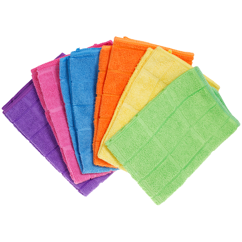 Салфетка из МИКРОФИБРЫ, для уборки 40*40см,  &quot;Универсальные&quot;, квадратное тиснение 304817/603948