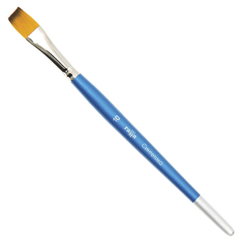 Кисть ГАММА синтетика (1 штука), плоская, №10, 280618.08.010/ 278500