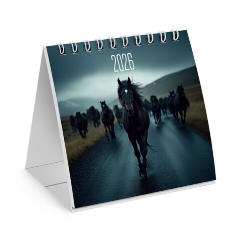 Календарь-домик настольный на гребне, 2026 г., BRAUBERG, 101х101 мм, &quot;Символ года&quot;, 117277