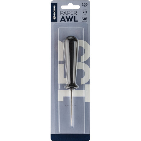 Шило канцелярское, длина острия 70 мм, особо прочное, блистер с подвесом, ШБ-01/235494