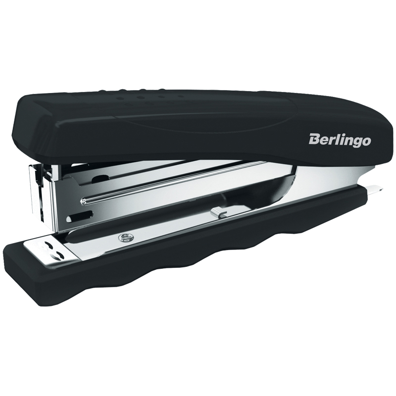 Степлер №10 Berlingo &quot;Comfort&quot; до 16л., пластиковый корпус, черный, 210980