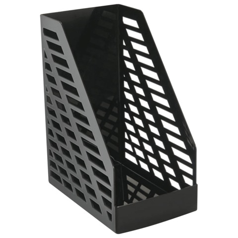 Лоток вертикальный для бумаг СТАММ &quot;XXL&quot;, ширина 160 мм, полипропилен, черный, ОФ333/235768/ЛТВ-30551/351492