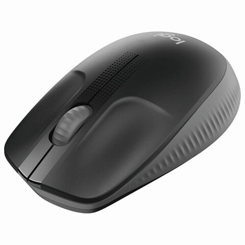 Мышь беспроводная LOGITECH M190, 2 кнопки + 1 колесо-кнопка, оптическая, черно-серая  513509