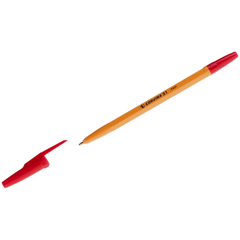 Ручка шариковая CORVINA 51 Vintage&quot;, корпус оранжевый, узел 1 мм, линия 0,7 мм, красная, 40163/03G/142472 188719
