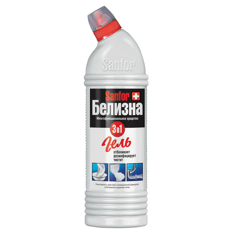 Средство чистящее отбеливающее Sanfor &quot;Белизна-гель&quot;, 3в1 хлор, 700мл 1966/601950/175652