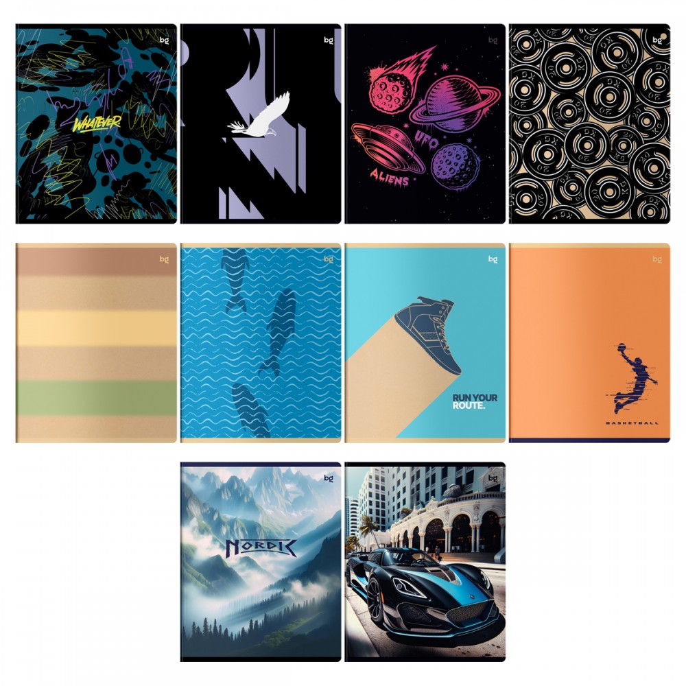 Тетрадь 96л., А5, клетка BG &quot;Mix-10 Мальчики&quot; 372492  Т5ск96 62738