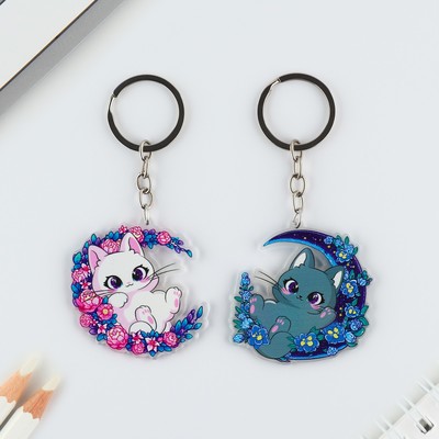 Набор брелоков &quot;Котики&quot;, 2 шт   9680151