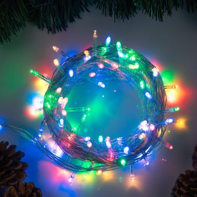 НИТЬ ECO. IP20, 10 м, Н.С. LED-100-220V, 8 режимов, МУЛЬТИ 3556779