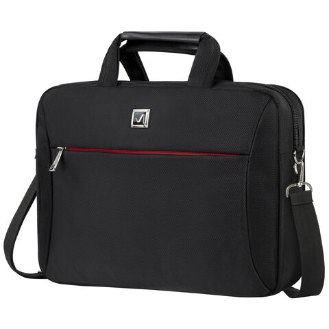 Сумка портфель BRAUBERG DANDY с отделением для ноутбука 15-16&quot;, 2 отделения, &quot;Combi&quot;, черная, 32х41х10 см, 240397