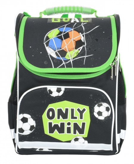 Рюкзак Schoolformat BASIC ONLY WIN 17 л серый 38х28х16 см жестк. каркас 1 отд. молния д/мальчиков 227840 РЮКЖК-ОВН/