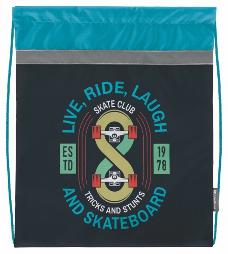 Мешок д/обуви Schoolformat SKATE NON-STOP 42х34 см д/мальчиков МОМ-СБН/228024