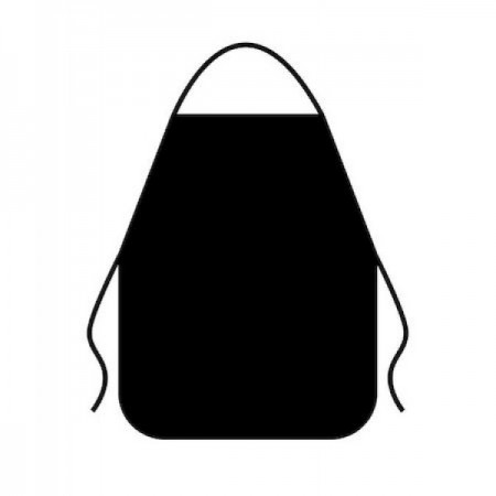 Фартук для труда 490/390 (20) (ФДТ-1, ЧЕРНЫЙ), ФДТ-1 00-00007990