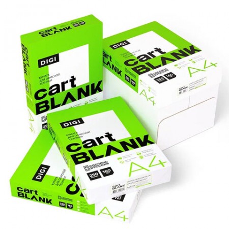 Бумага для цветной лазерной печати А4, ПЛОТНАЯ 160 г/м2, 250 л., CARTBLANK DIGI, 145% (CIE)115262 239919