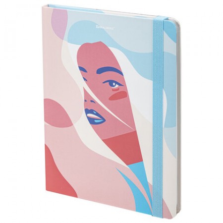 Блокнот с резинкой в точку 96 л., А5 (145х203 мм), твердая обложка, BRAUBERG, &quot;Sensitive&quot;, 113726