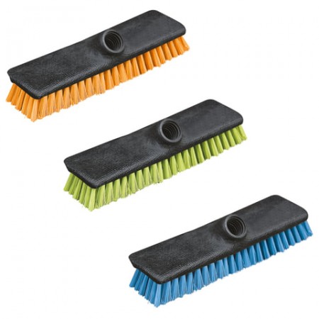 Щетка для уборки шробер (скраббер) ширина 24 см, щетина 2,5 см, пластик, еврорезьба, без черенка YORK &quot;Twigi&quot;, 43020  604582