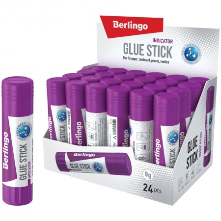 Клей-карандаш Berlingo &quot;Indicator&quot;, 08г, с цветным индикатором, ПВП 104282  K1514