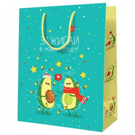 Пакет подарочный 26*32*12см MESHU &quot;Зажигай&quot;, ламинированный 354790  MS_52189