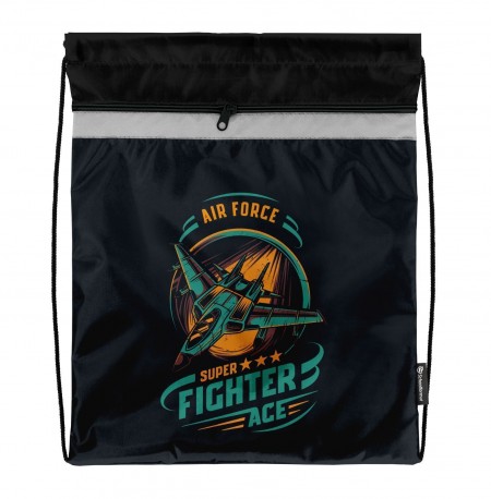 Мешок для обуви Schoolformat стандартный С КАРМАНОМ, 42х34, серия Sky force МОМК-ЭФС/213124