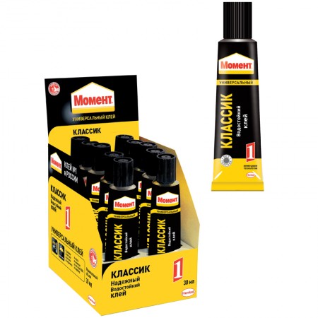 Клей универсальный МОМЕНТ-1 30г, шоубокс 082250/873854/605644
