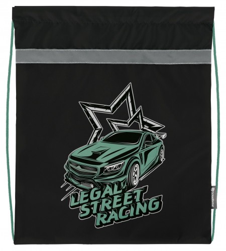 Мешок для обуви Schoolformat STREET RACING, 49х41 см, для мальчиков, большой 227994 МОБ-СТИ
