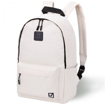 Рюкзак BRAUBERG POSITIVE универсальный, потайной карман, &quot;Beige&quot;, 42х28х14 см, 270776