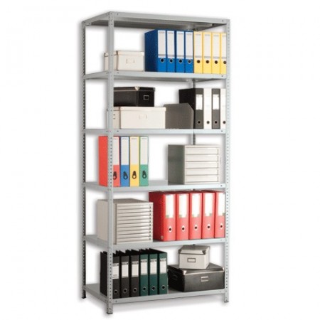 Стеллаж металлический ПРАКТИК &quot;MS&quot;, 2000х1000х300 мм, 6 полок, MS200/100х30/6 290148