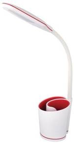 Camelion KD-813 C33 св-к настольный св/д 5W 4000K сенсор 3 реж.(480lm), USB, белый-красный  633866