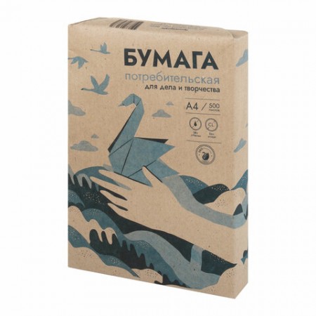 Бумага писчая Кондопога, А4, 500л., 45г/м2, бел 61% КОНДОПОГА 110047/066393/014968