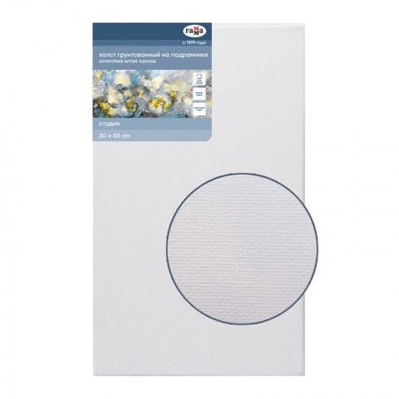 Холст на подрамнике 30*50см, Гамма &quot;Студия&quot;, 100% хлопок, 280г/м2, мелкое зерно 280984/280818_16