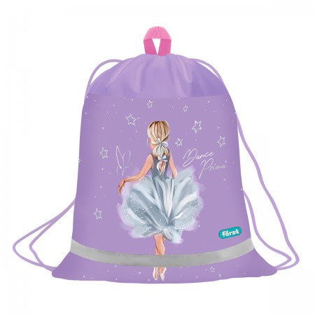 Мешок для обуви 1 отделение Först &quot;Dance Dream&quot;, 360*460мм, вентиляционная сеточка, светоотражающая полоса  379508 FT-MS-012501