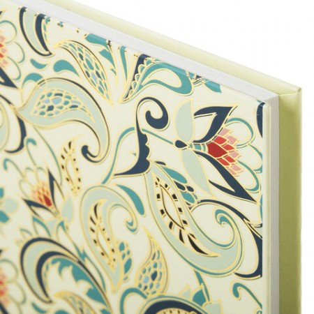 Блокнот А5 (135х206 мм), 80 л., твердый переплет, клетка, фольга, BRAUBERG, &quot;Узор&quot;, 126049