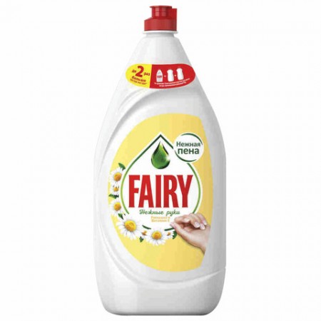 Средство для мытья посуды 1,35 л FAIRY (Фейри) Нежные руки, &quot;Ромашка и витамин Е&quot;, 740297/ 606048